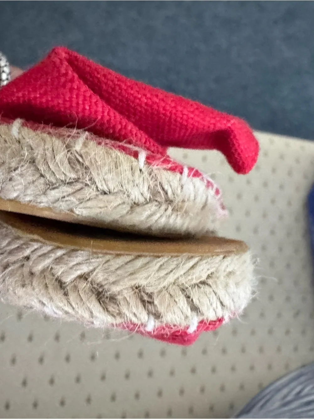 Source Unknown Red Espadrille-Style Women’s Slip-Ons